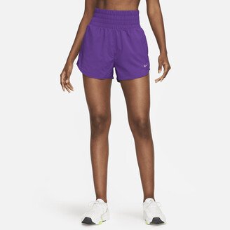 Women's One Dri-FIT Ultra High-Waisted 3 Brief-Lined Shorts in Purple-AA