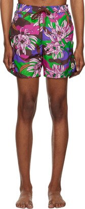 Multicolor Printed Swim Shorts-AA