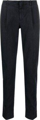 Box-Pleat Slim-Cut Trousers-AA