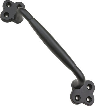 9-1/8 Round Clover Door Pull Handle - Cast Iron