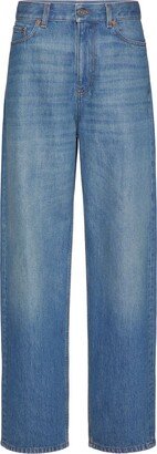 High-Rise Wide-Leg Jeans-CH