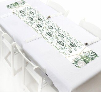 Big Dot Of Happiness Boho Botanical - Petite Greenery Party Paper Table Runner - 12 x 60 inches-AA