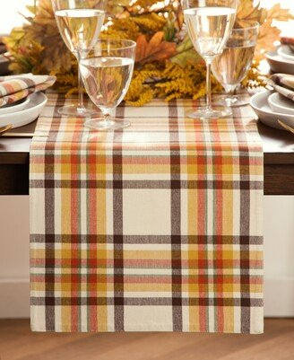 Russet Harvest Woven Plaid Table Runner, 13