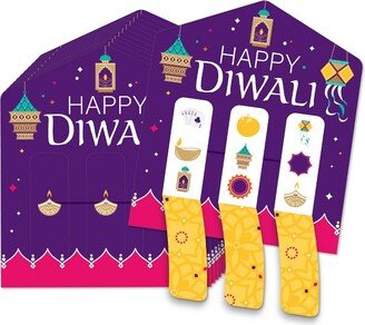 Big Dot of Happiness Happy Diwali - Festival of Lights Party Game Pickle Cards - Pull Tabs 3-in-a-Row - Set of 12