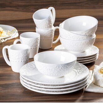 Bianca White 16Pc Dinnerware Set