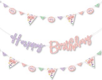 Big Dot Of Happiness Pajama Slumber Party - Girls Sleepover Birthday Party Letter Banner Decoration