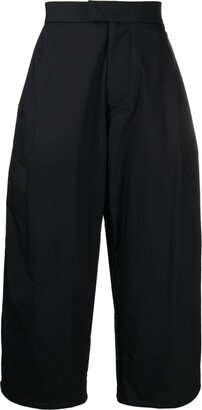 Pleated Wide-Leg Trousers-AO