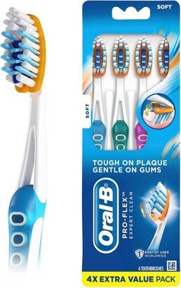 Pro-Flex Expert Clean Manual Toothbrush Soft - 4ct