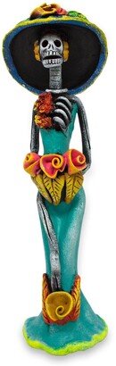 Handmade Catrina The Beautiful Ceramic Sculpture