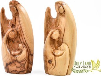 Holy Family Statue | Olive Wood Figurine Made in The Land Religious Gift Or Home Décor