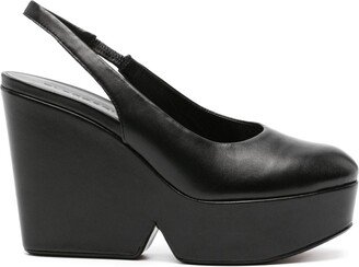 Belita 105mm slingback leather pumps