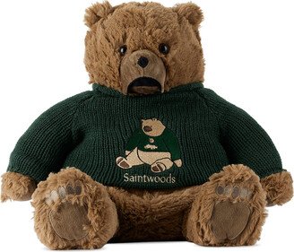 SSENSE Exclusive Brown & Green Sweater Teddy Bear