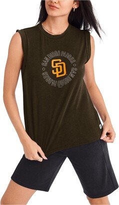 Women's Sport Brown San Diego Padres Madison Tri-Blend Tank Top