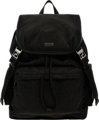 Jacquard Drawstring Backpack