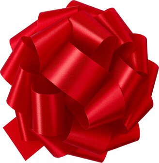 Satin Pom Bow Red