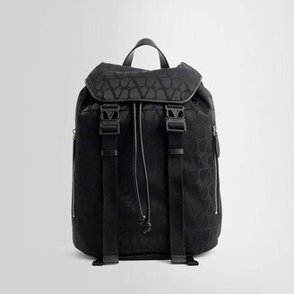 Man Black Backpacks