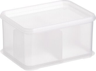 Mini Lidded Shallow Shimo Storage Bin Translucent