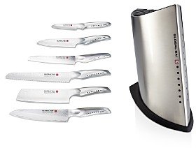 7-Piece Sai Stainless Steel Knife Block Set