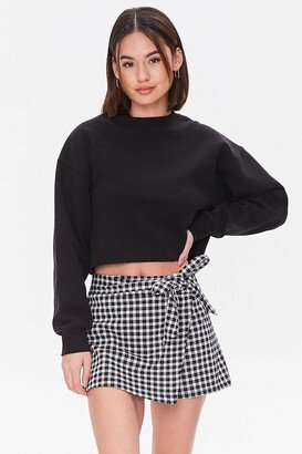 Gingham Wrap Skort