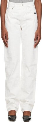 VTMNTS White Barcode Monogram Jeans