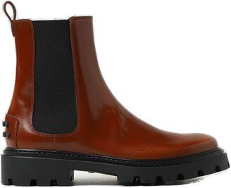 Studded Round Toe Chelsea Boots