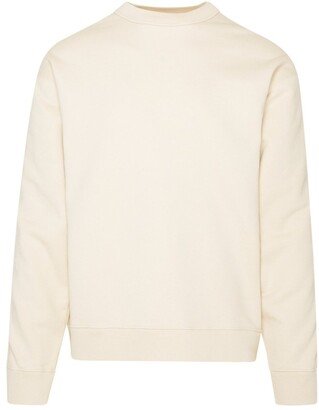 Zip-Detail Crewneck Sweatshirt