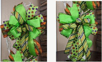 Halloween Bows | 2, Lantern Bows, Set Of 2 Wreath