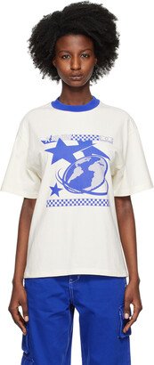 Blue & Off-White Trackstar T-Shirt