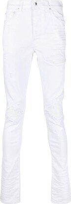 White Logo Plaque Skinny Jeans