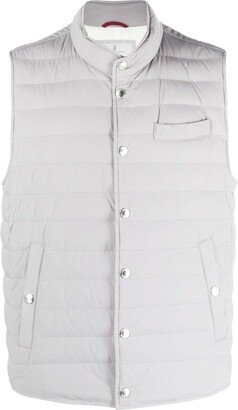 Quilted Padded Down Gilet-AA