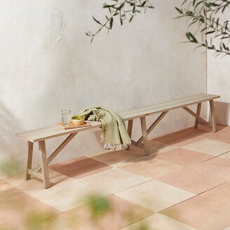 Trestle Teak Bench