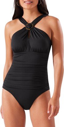 Sun Cat High Neck One-Piece Swimsuit