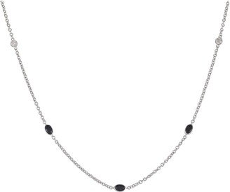 Lo Spazio Jewelry Lo Spazio Blue Sapphire and Diamond Necklace