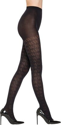 Monogram Jacquard Tights-AA