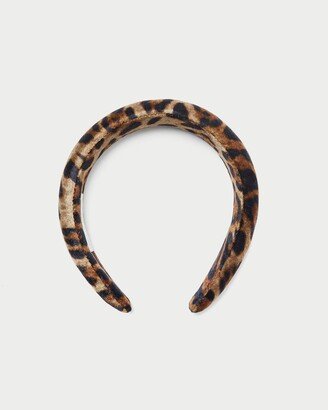 Bellamy Leopard Velvet Puffy Headband