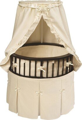 Elite Oval Baby Bassinet with Canopy