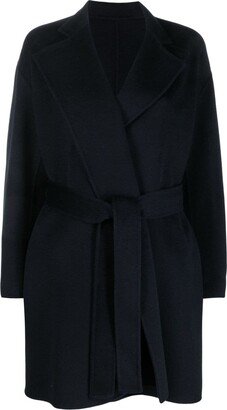 Edina wool-blend wrap coat