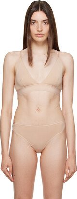 Beige Triangle Bra