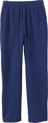 Silvert's Adaptive Clothing & Footwear Women’s Pull-On Adaptive Elastic-Waist Textured Pant - Navy LGE