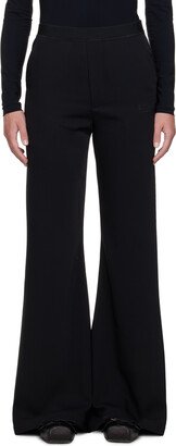 Black Printed Lounge Pants-AC