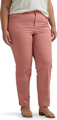 Women's Size Wrinkle Free Relaxed Fit Straight Leg Pant