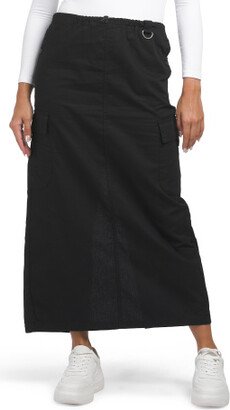 Ripstop Cotton Long Skirt for Women