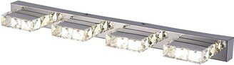 Living and Home Chrome 4 Light Bathroom Vanity Light