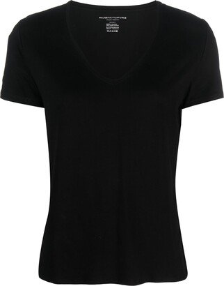 V-neck short-sleeve T-shirt