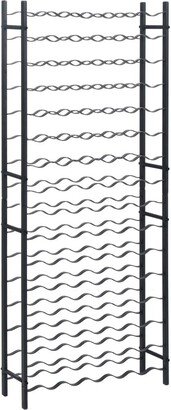 Wine Rack for 96 Bottles Black Iron