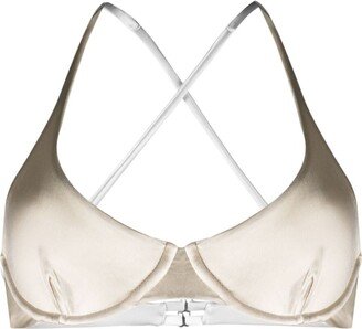 Heart reversible bikini top