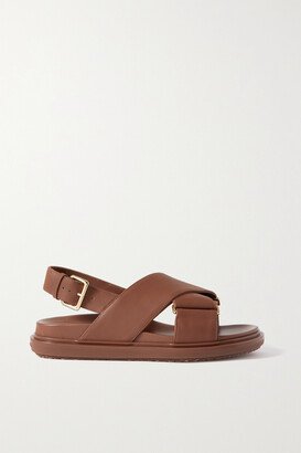 Fussbett Leather Slingback Sandals - Brown
