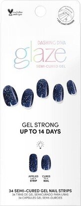 Gloss Nail Art - Sparkling Sea Glaze Art - 34ct