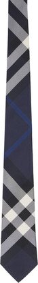 Navy Check Tie