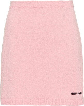 Cotton Bouclé Mini Skirt